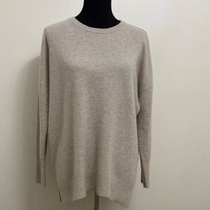 Kinross 100% Cashmere Women's Beige Pullover Sweater Size Medium